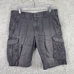 Carhartt Mens Force Relaxed Fit Gray Ripstop Cargo Shorts Sz 36 Workwear Utility